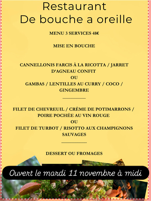 Menu De Bouche À Oreille-3