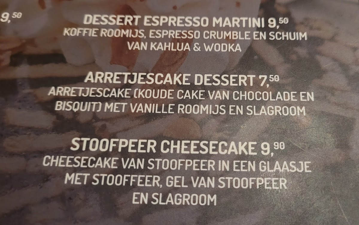 Menu De Dorpskamer Eten & Drinken-3