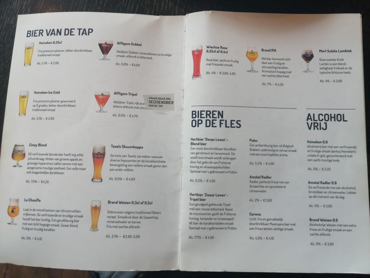 Menu De Dorpskamer Eten & Drinken-5