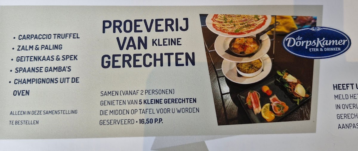 Menu De Dorpskamer Eten & Drinken-6