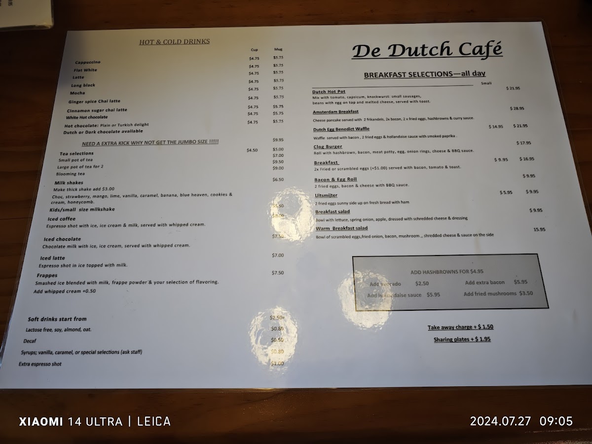 Menu De Dutch Cafe-8