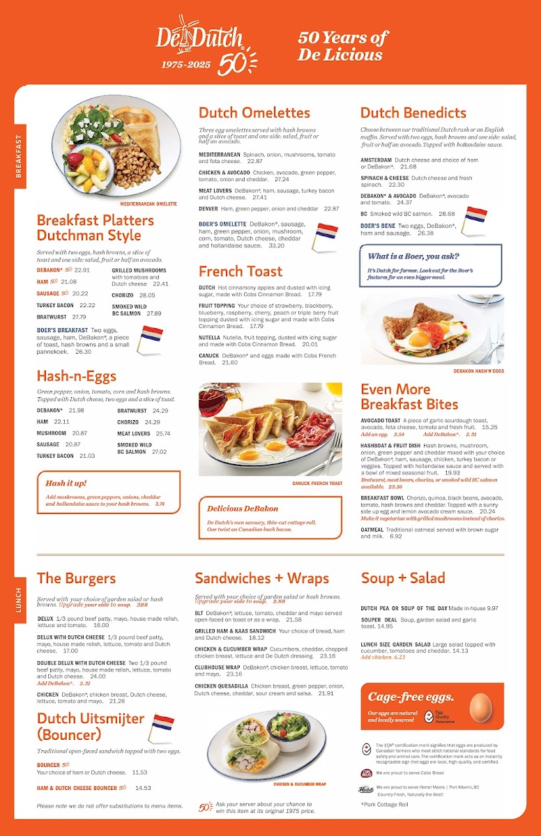 Menu De Dutch-1