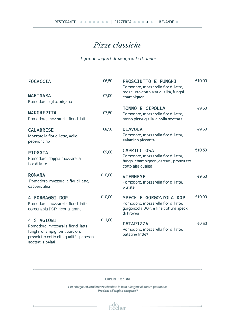 Menu De Eccher - Ristorante Pizzeria E Gastronomia-3