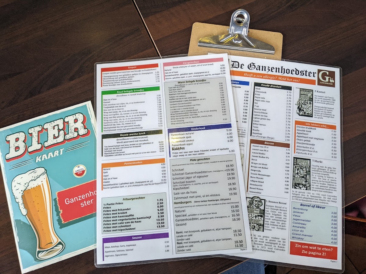 Menu De Ganzenhoedster Restaurant-1