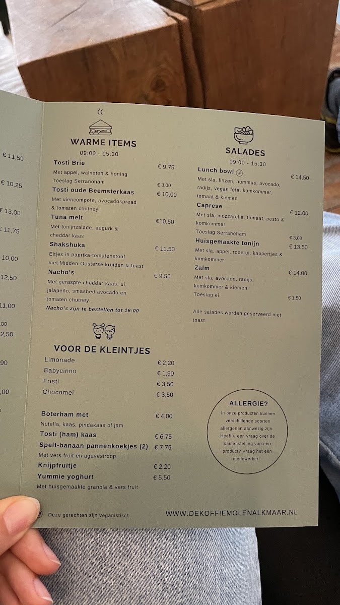 Menu De Koffiemolen Alkmaar-2