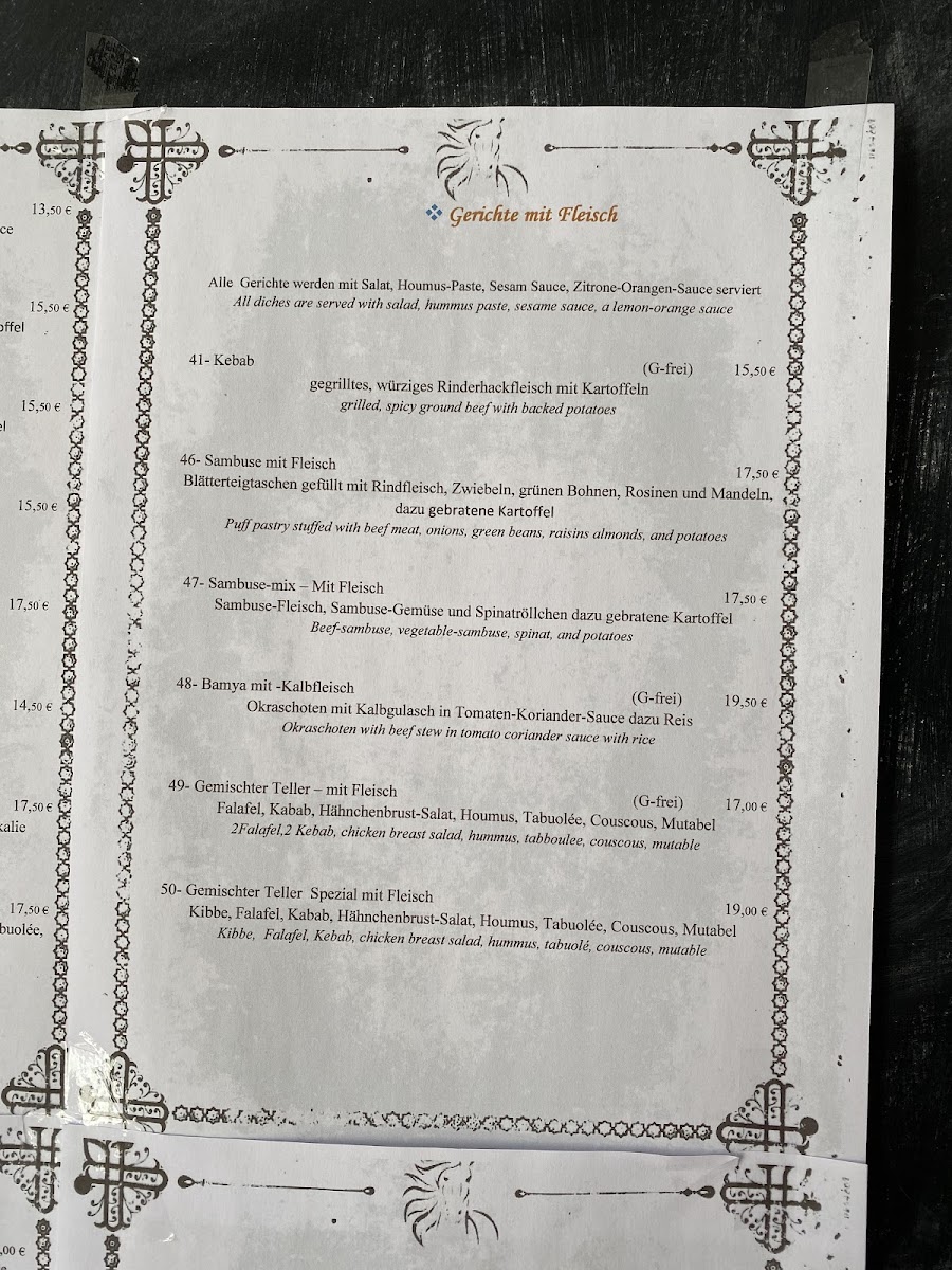 Menu De Lewante-2