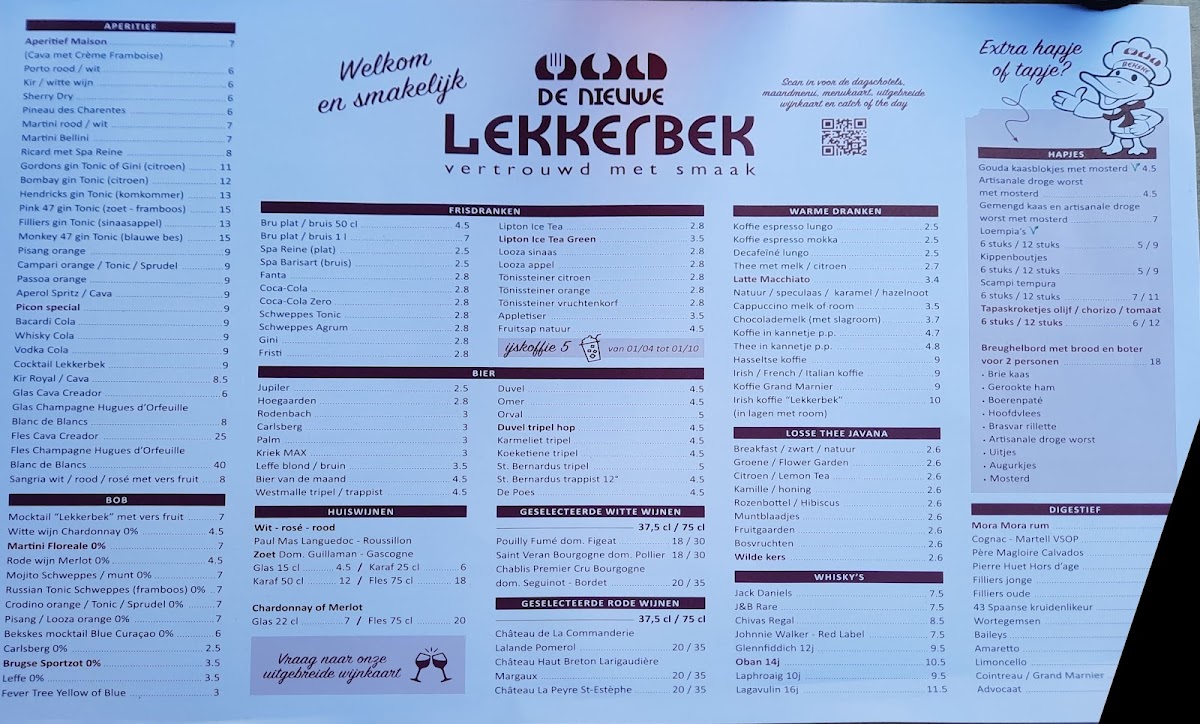 Menu De Nieuwe Lekkerbek-1