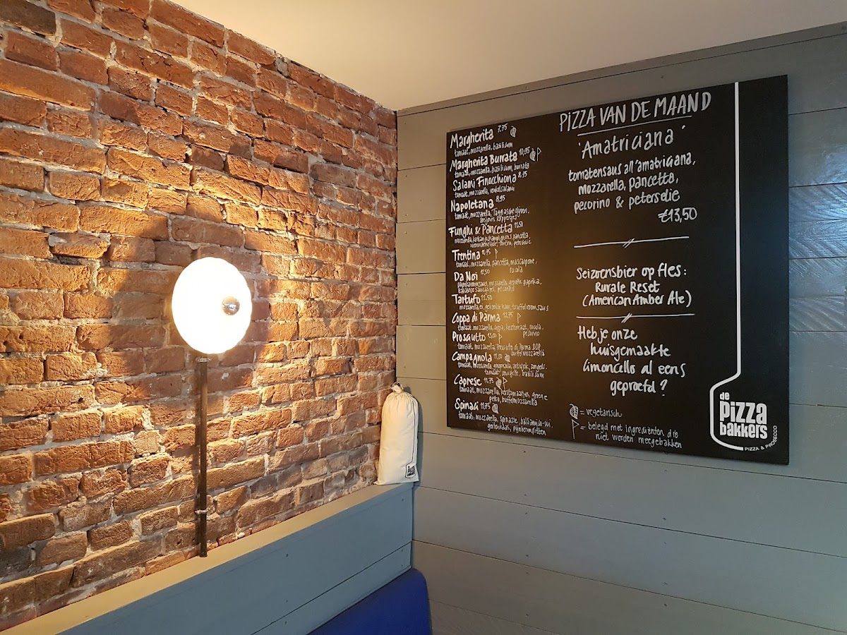 Menu De Pizzabakkers Spaarndammerstraat-7