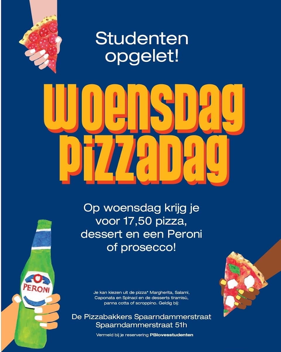 Menu De Pizzabakkers Spaarndammerstraat-8