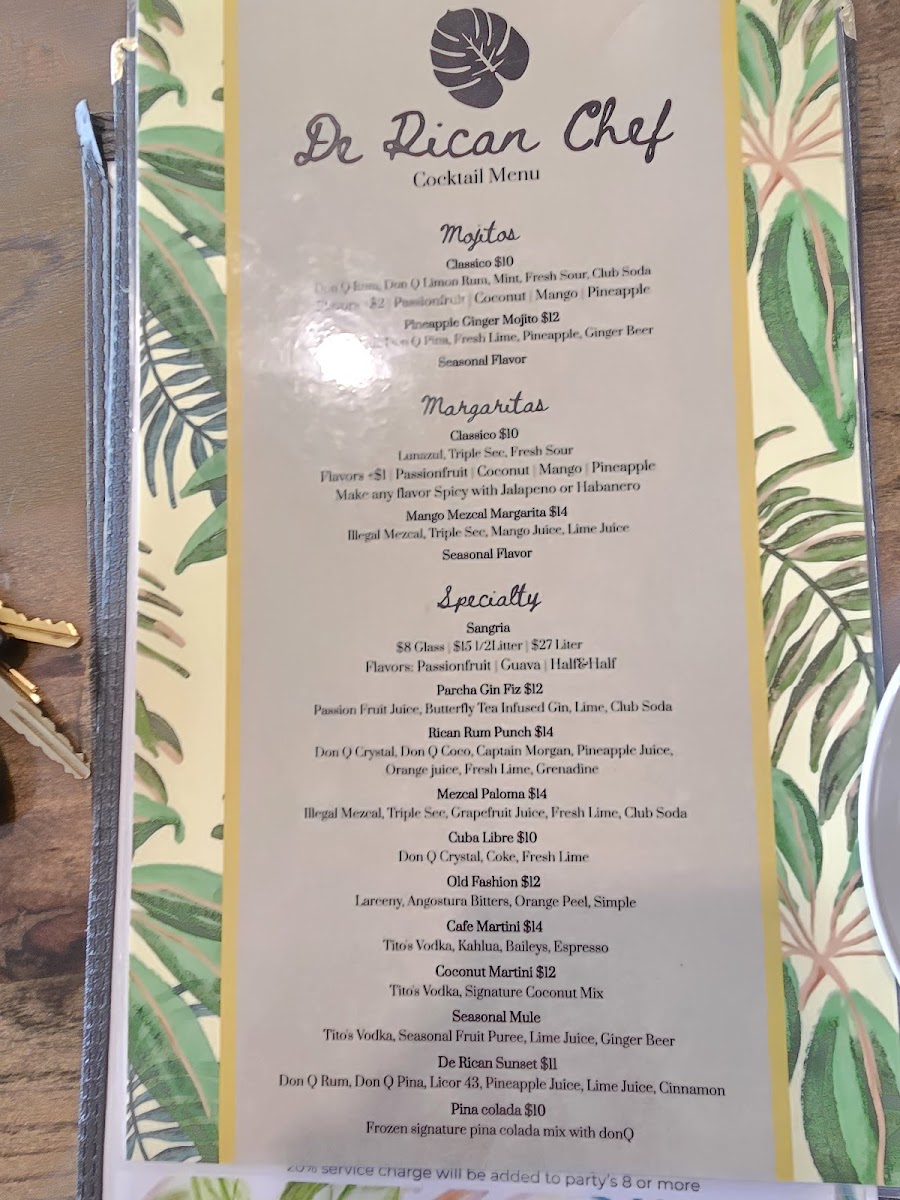 Menu De Rican Chef Holland-1