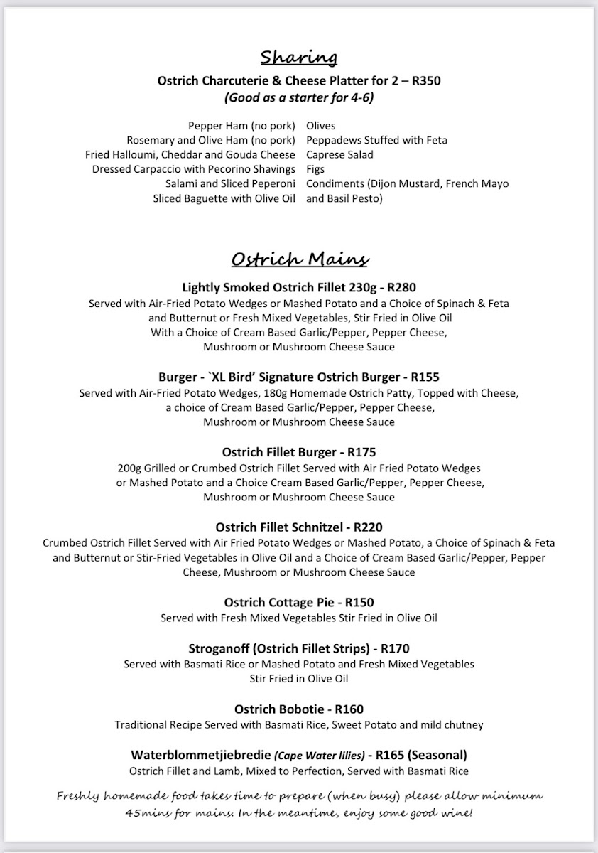 Menu De Vagebond Restaurant-2