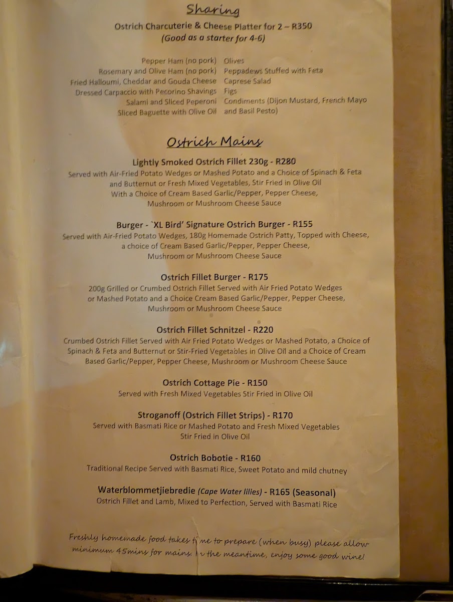 Menu De Vagebond Restaurant-5