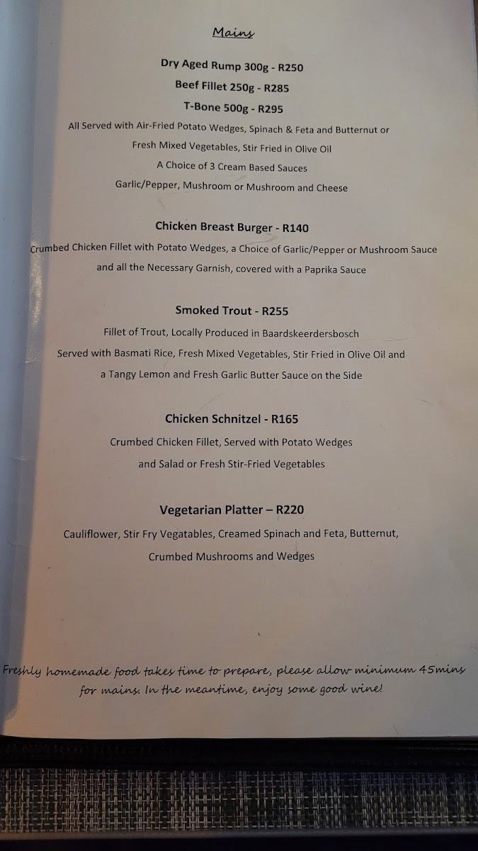 Menu De Vagebond Restaurant-8
