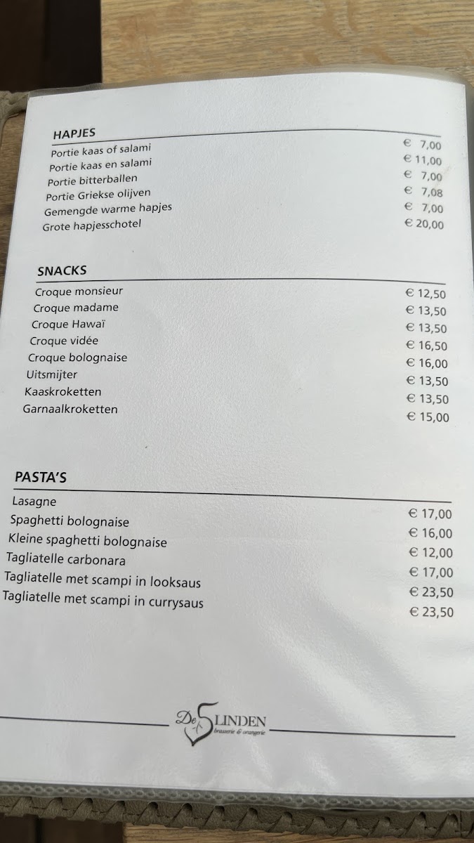 Menu De Vijf Linden-1