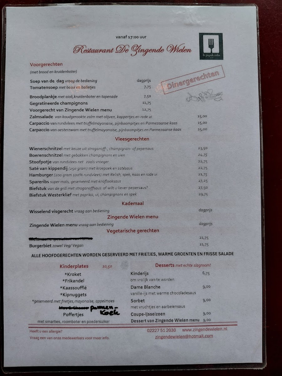 Menu De Zingende Wielen-2
