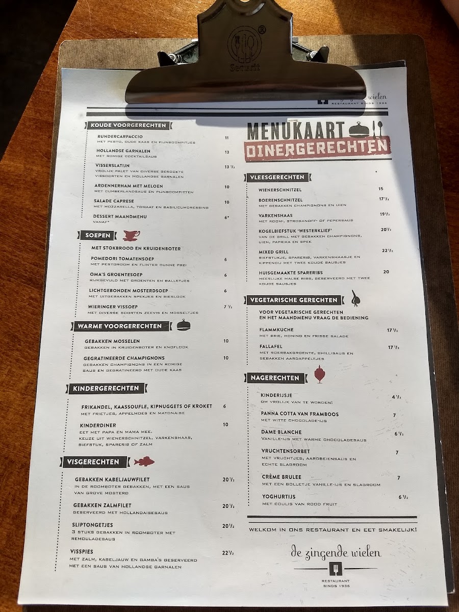 Menu De Zingende Wielen-8