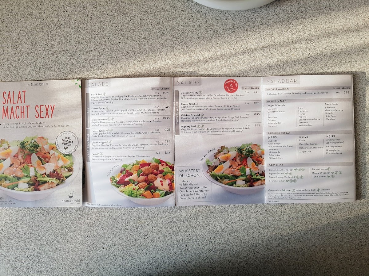 Menu Dean&david | Bowls, Salate, Curries & Snacks In Trier-5