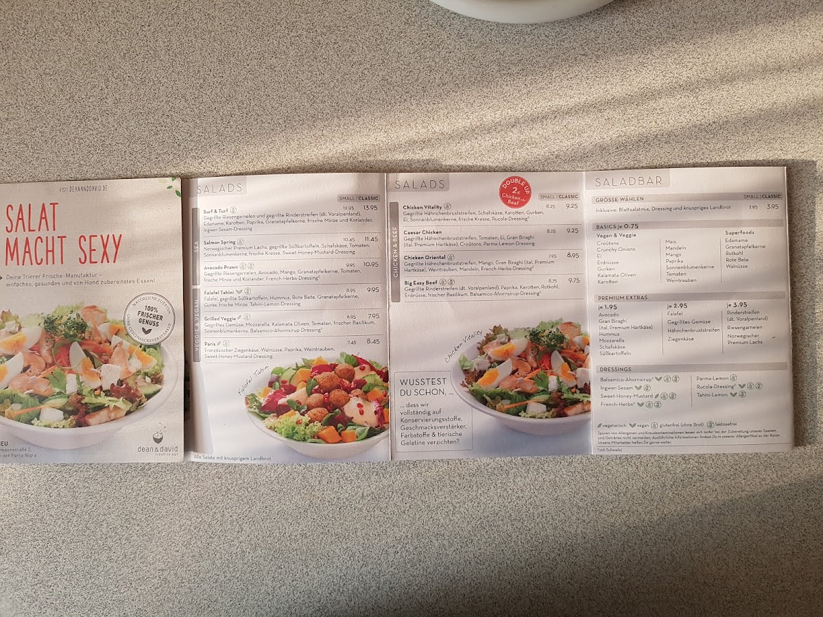 Menu Dean&david | Bowls, Salate, Curries & Snacks In Trier-7