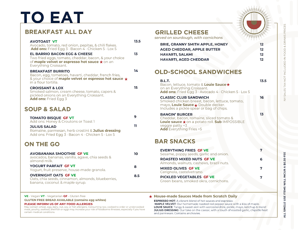 Menu Dear Mama-1