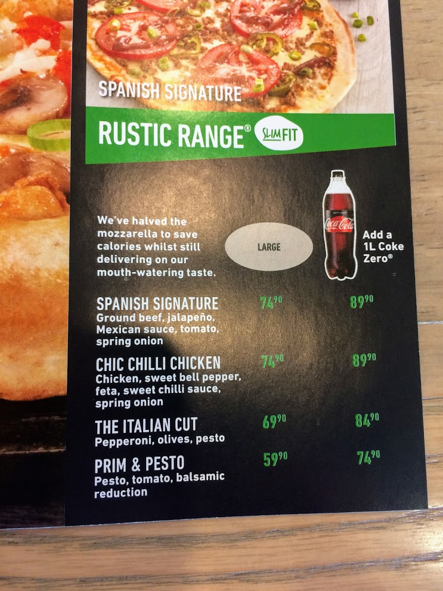 Menu Debonairs Pizza Shell Ultra City Plettenberg Bay-4