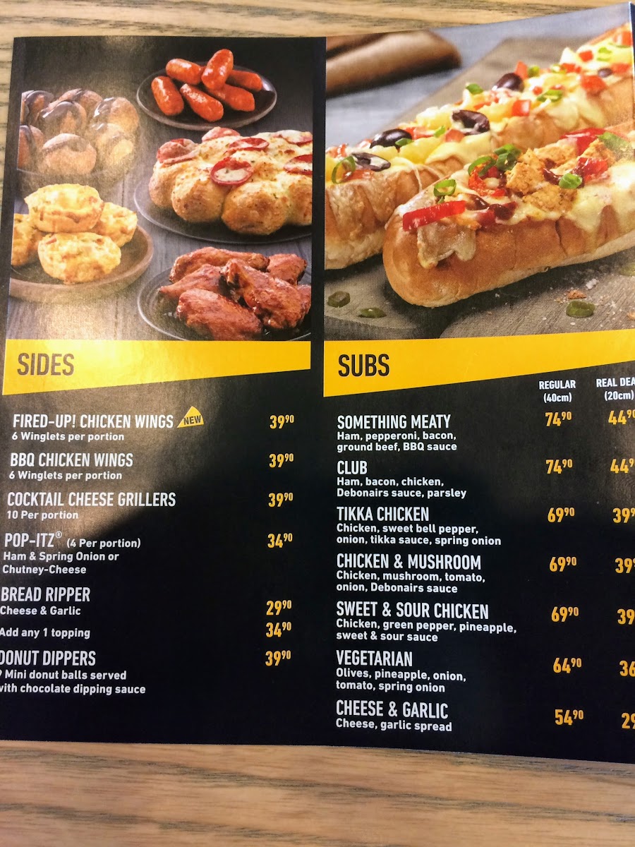 Menu Debonairs Pizza Shell Ultra City Plettenberg Bay-5