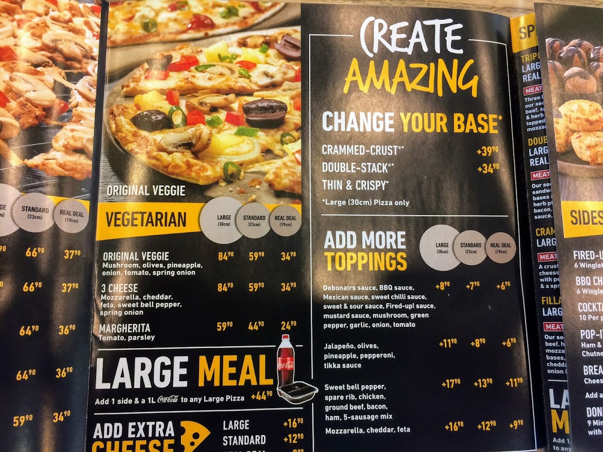 Menu Debonairs Pizza Shell Ultra City Plettenberg Bay-7
