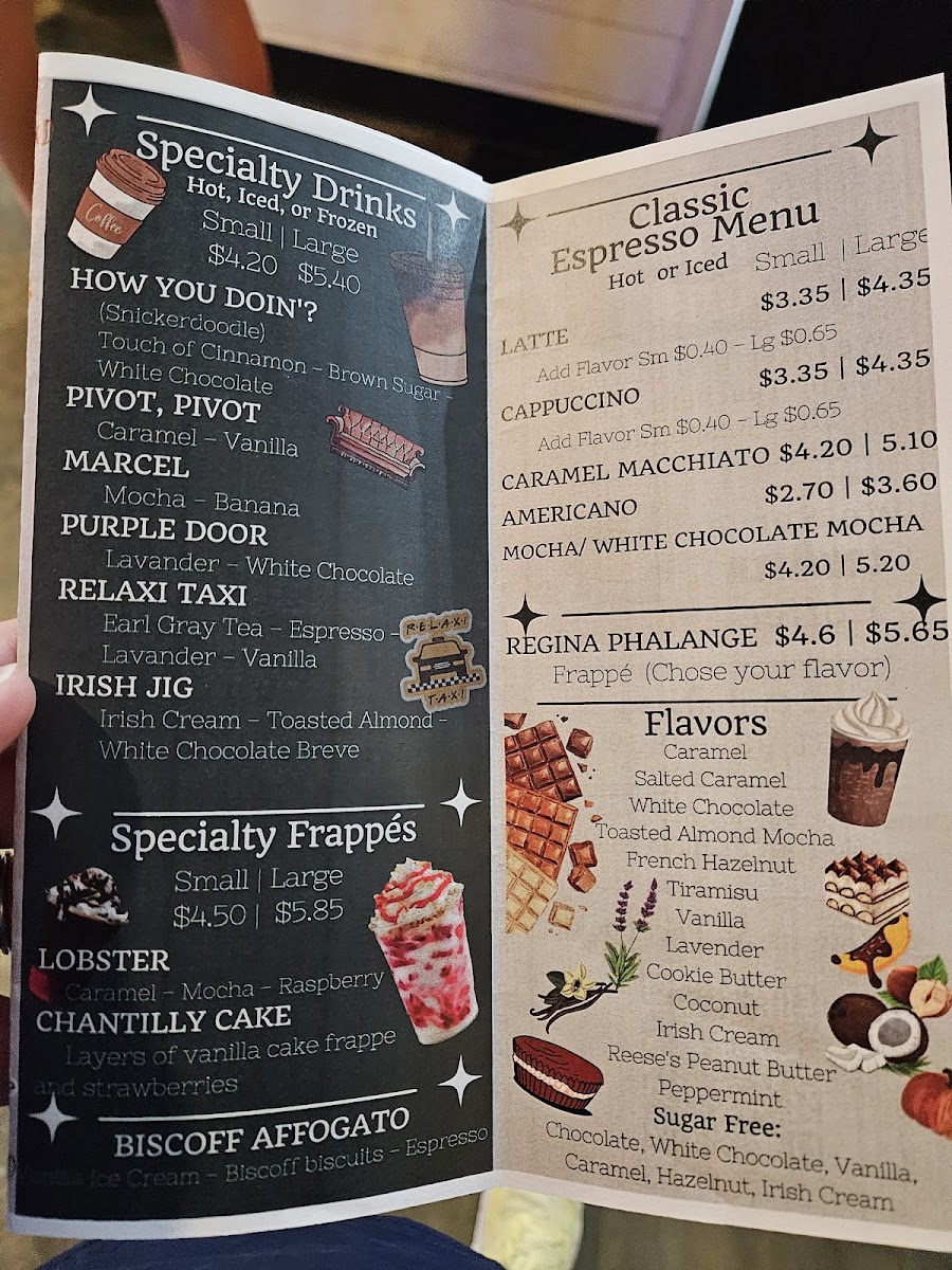 Menu Decades Central Perk Cafe-1