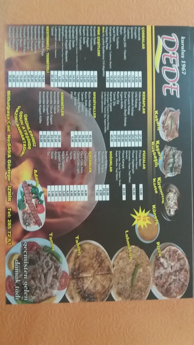 Menu Dede Pide - Göztepe Pide & Çorba-3