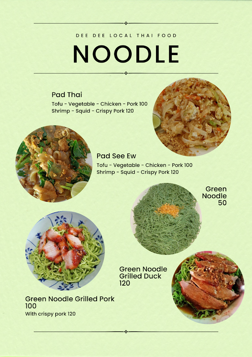 Menu Dee Dee Thai Food-1