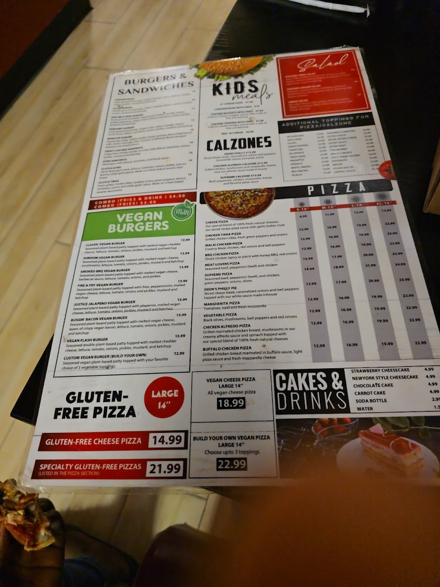 Menu Deen's Cheesesteak & Pizza-4