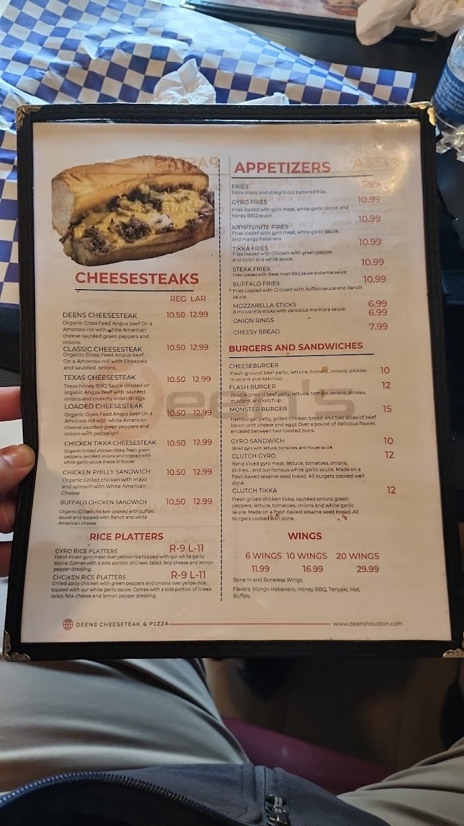 Menu Deen's Cheesesteak & Pizza-9