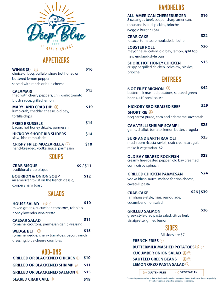 Menu Deep Blue At Kitty Knight-1