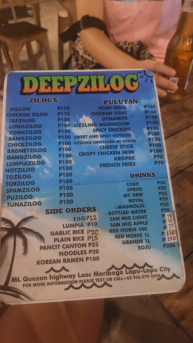Menu Deepzilog Maribago-10