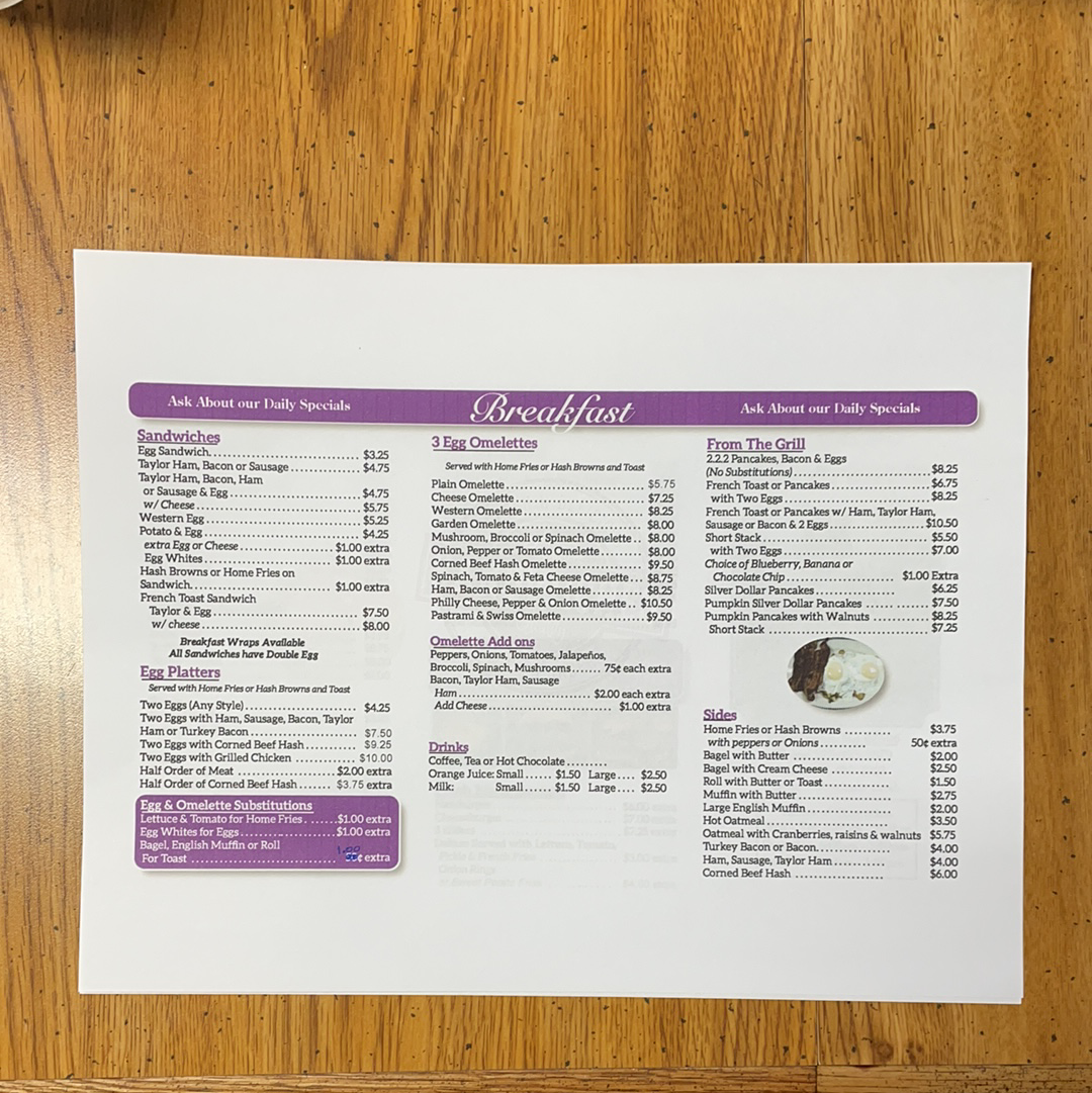 Menu Dee's Luncheonette-2
