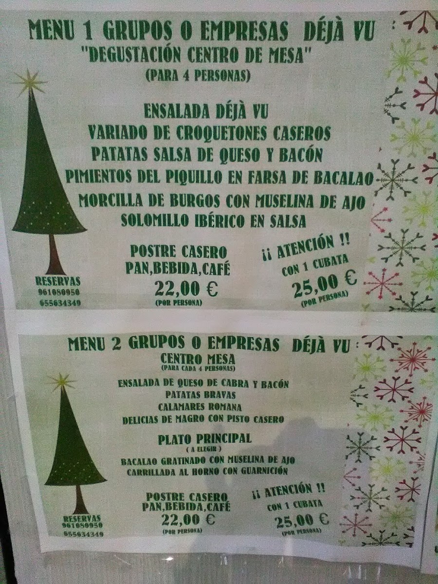 Menu Deja Vu Restaurante Cafeteria-2