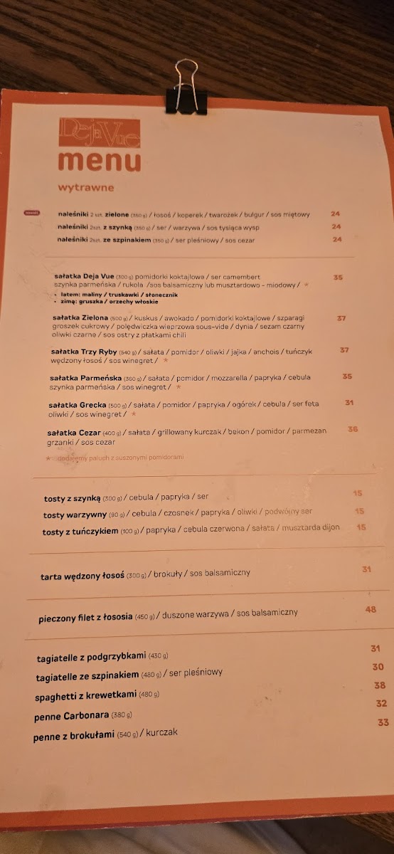 Menu Deja Vue Cafe-1