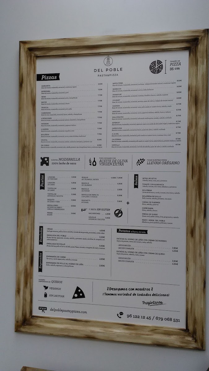 Menu Del Poble Pizzería Benimaclet-5