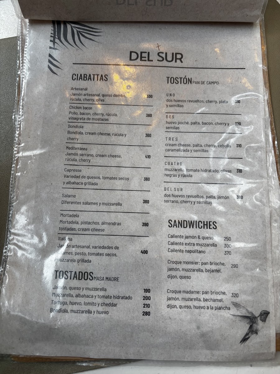 Menu Del Sur Bakery-10