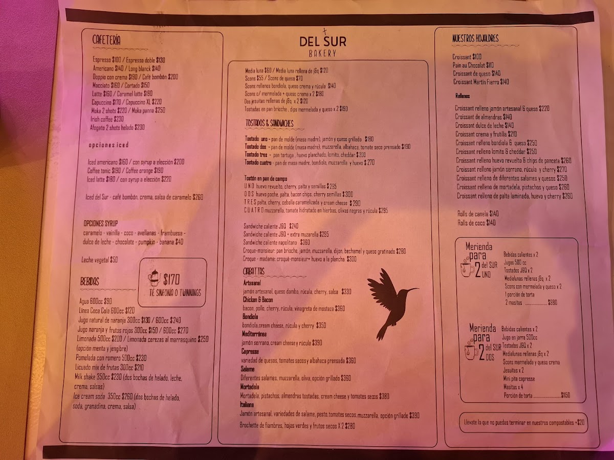 Menu Del Sur Bakery-7