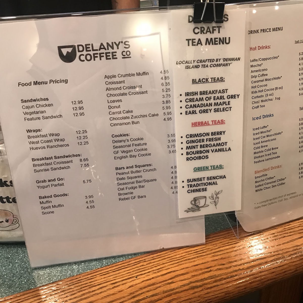 Menu Delany's Coffee House-5