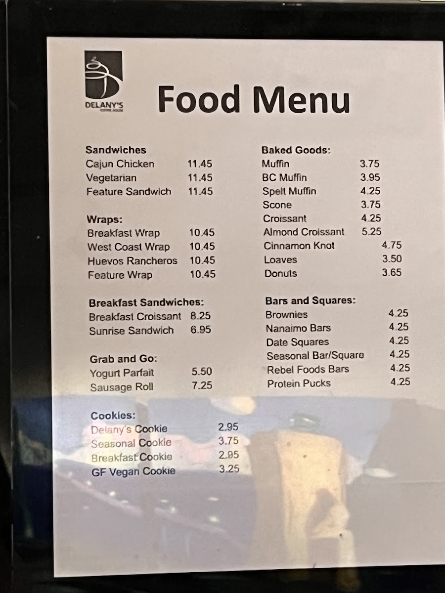 Menu Delany's Coffee House-6