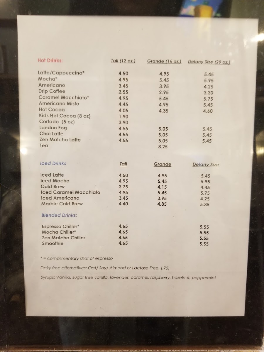 Menu Delany's Coffee House-7