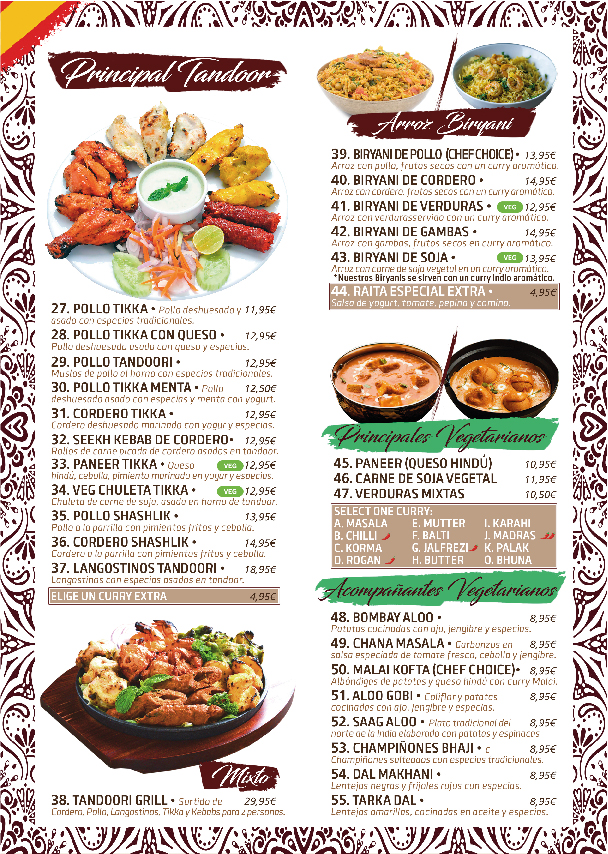Menu Delhi Delights - Las Américas-1