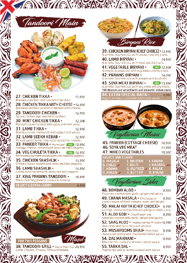 Menu Delhi Delights - Las Américas-3