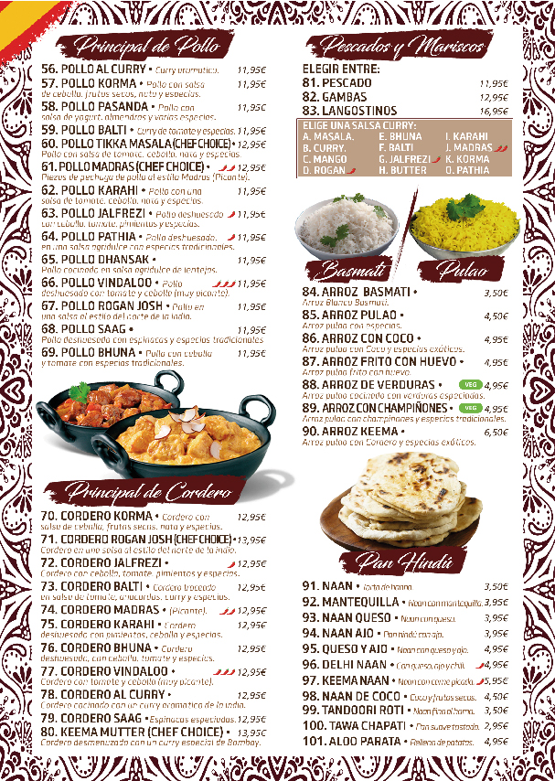 Menu Delhi Delights - Las Américas-4