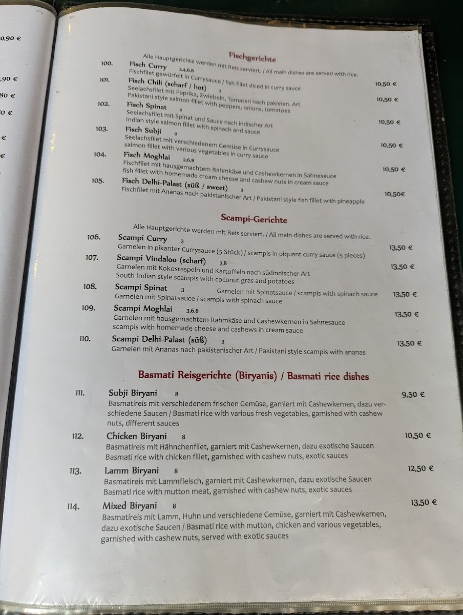 Menu Delhi Palast Halal-5