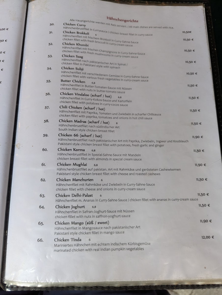 Menu Delhi Palast Halal-7