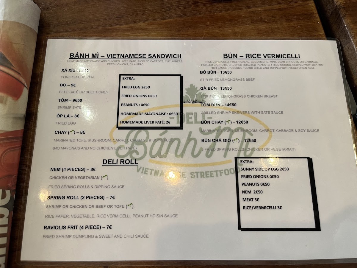 Menu Deli Banh Mi- Vietnamese Streetfood-2