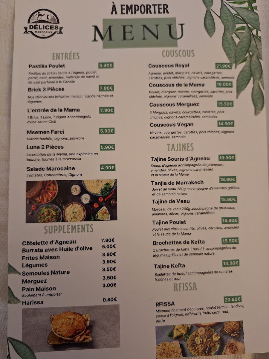 Menu Délices Marocains-9