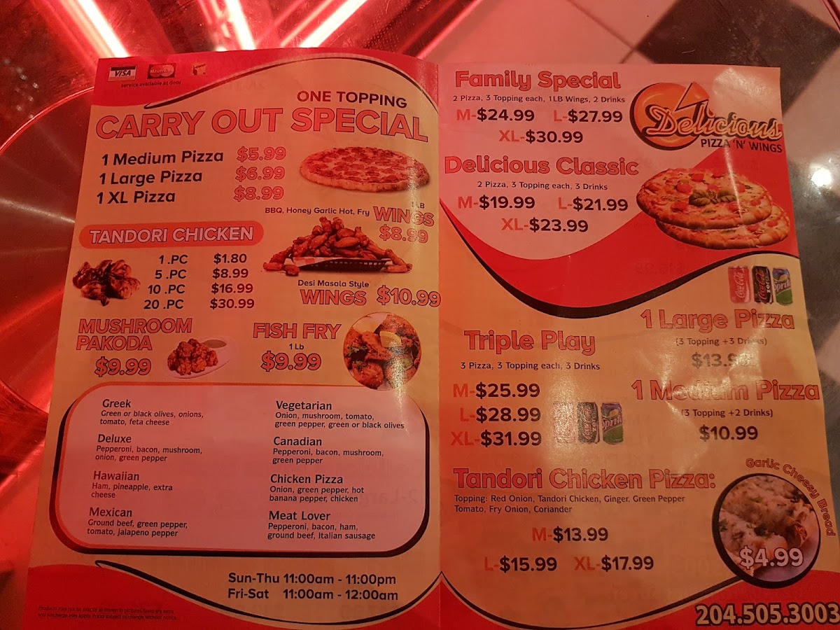 Menu Delicious Pizza N Wings-4